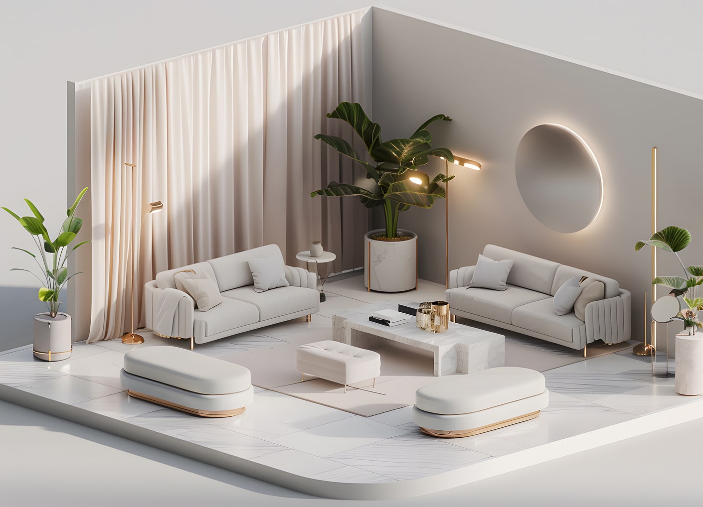 Interior 2D/3D Layouts